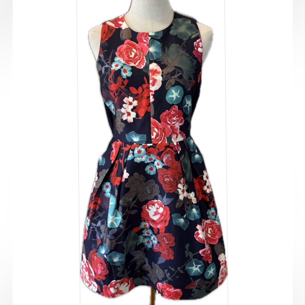 Kaya & Sloane NWT Fit & Flare Floral Sleeveless Fully Lined Dress M
